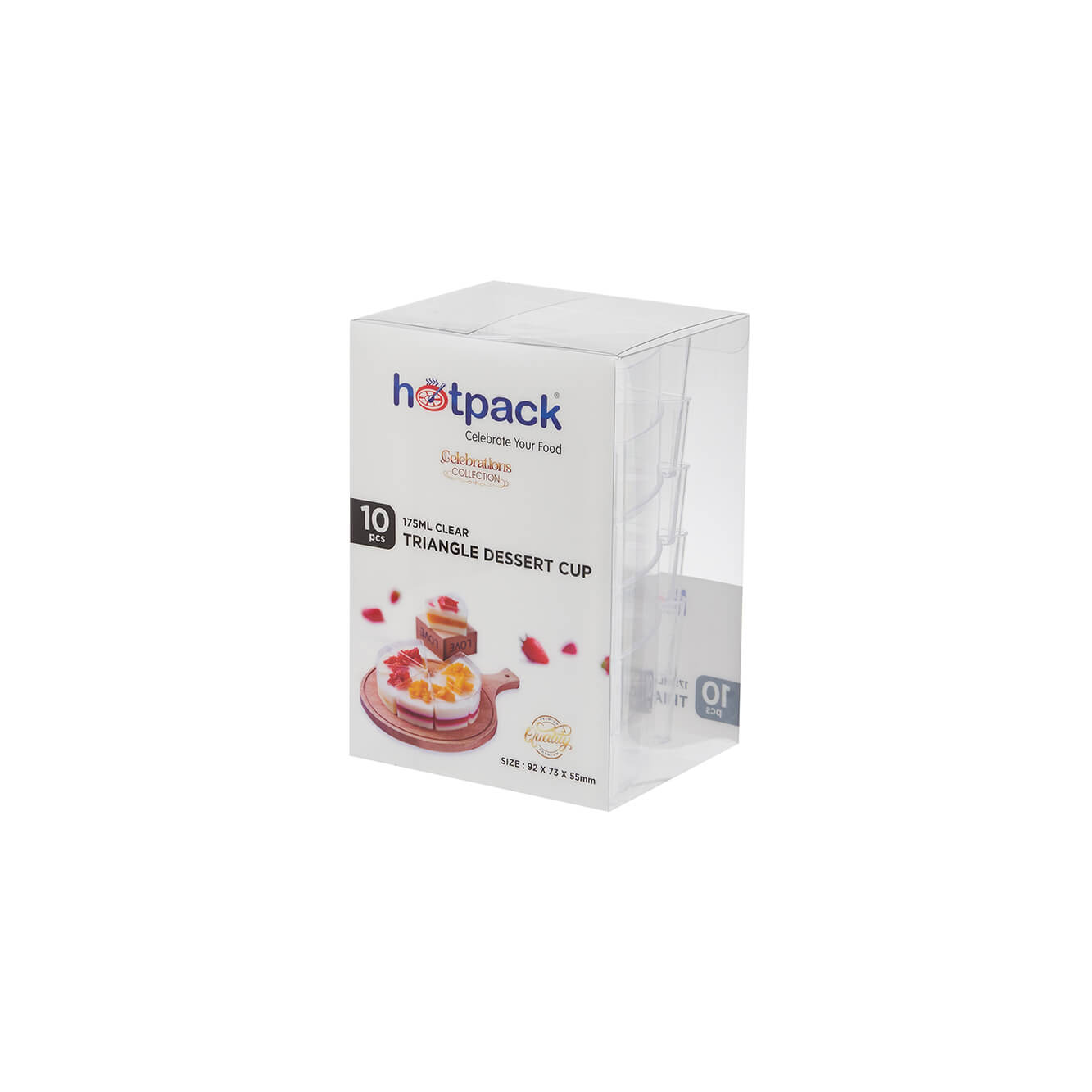 Triangle Clear Dessert Cup - hotpackwebstore.com