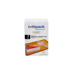 Triangle Clear Dessert Cup With Lid - hotpackwebstore.com
