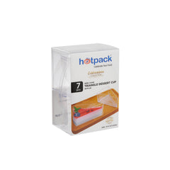 Triangle Clear Dessert Cup With Lid - hotpackwebstore.com