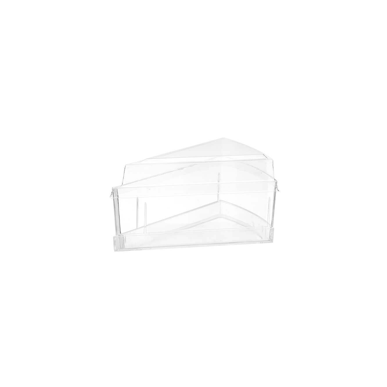 Triangle Clear Dessert Cup With Lid - hotpackwebstore.com