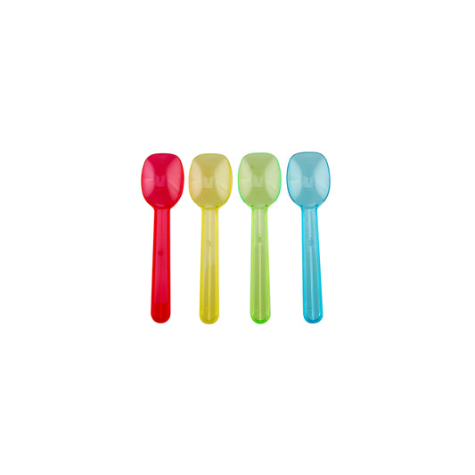 Plastic Ice Cream Spoon Mixed Color 8.2 Cm Small 10000 Pieces - hotpackwebstore.com