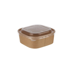 Kraft Square Container With Lid