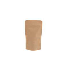 Kraft Resealable Paper Bag With Window 50 Pieces - hotpackwebstore.com