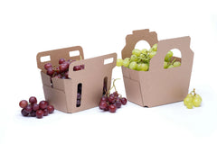 Kraft Flute Punnet Container - hotpackwebstore.com