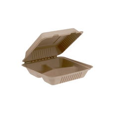 Compostable Lunch Box In 3 Compartment - hotpackwebstore.com