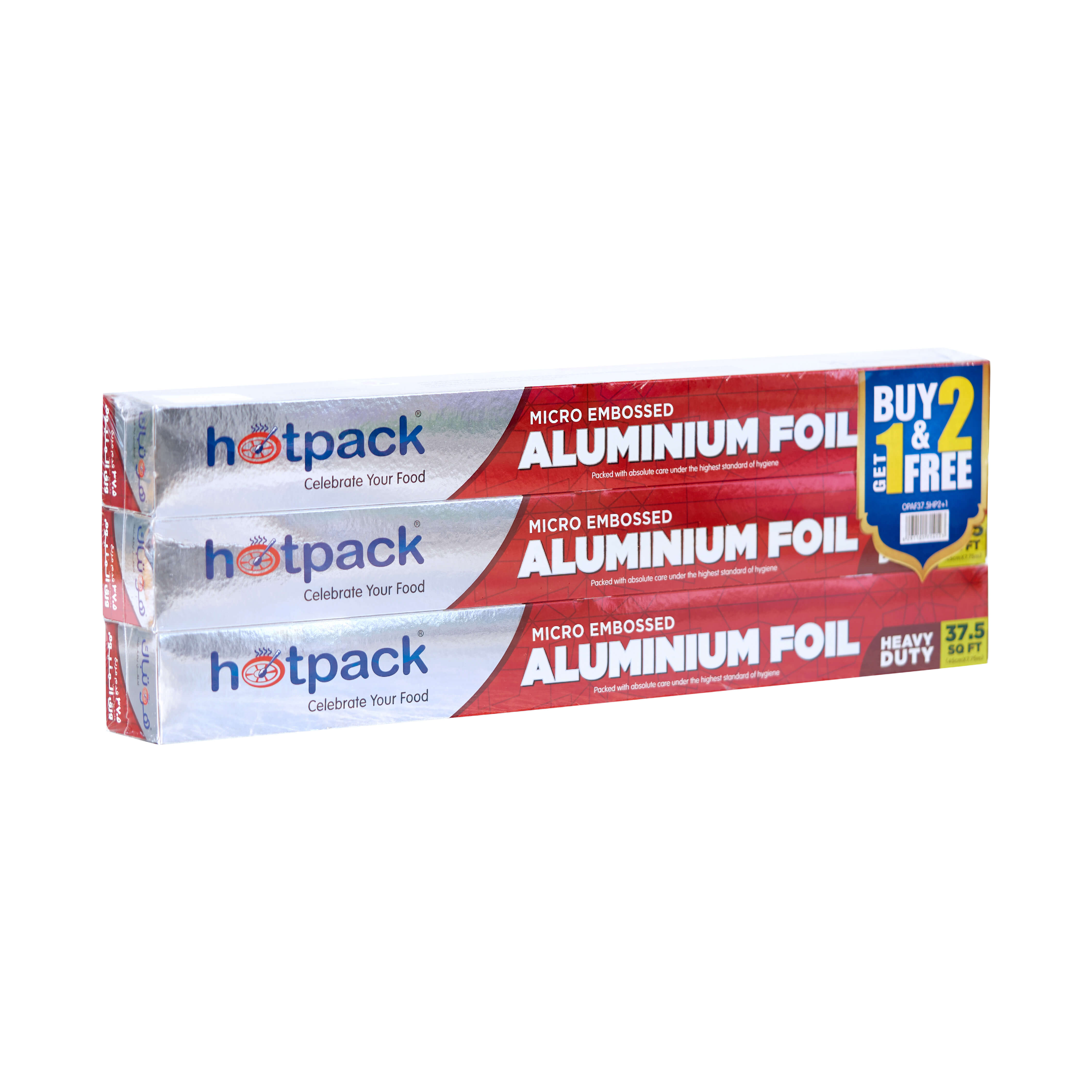 Aluminium Foil 37.5 Sqft 2+1 Free Offer Pack - hotpackwebstore.com