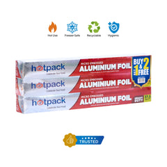 Aluminium Foil 37.5 Sqft 2+1 Free Offer Pack - hotpackwebstore.com