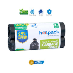 Twin Pack Heavy Duty Garbage Roll Black 80x110cm 55 Gallon 30 Pieces - hotpackwebstore.com