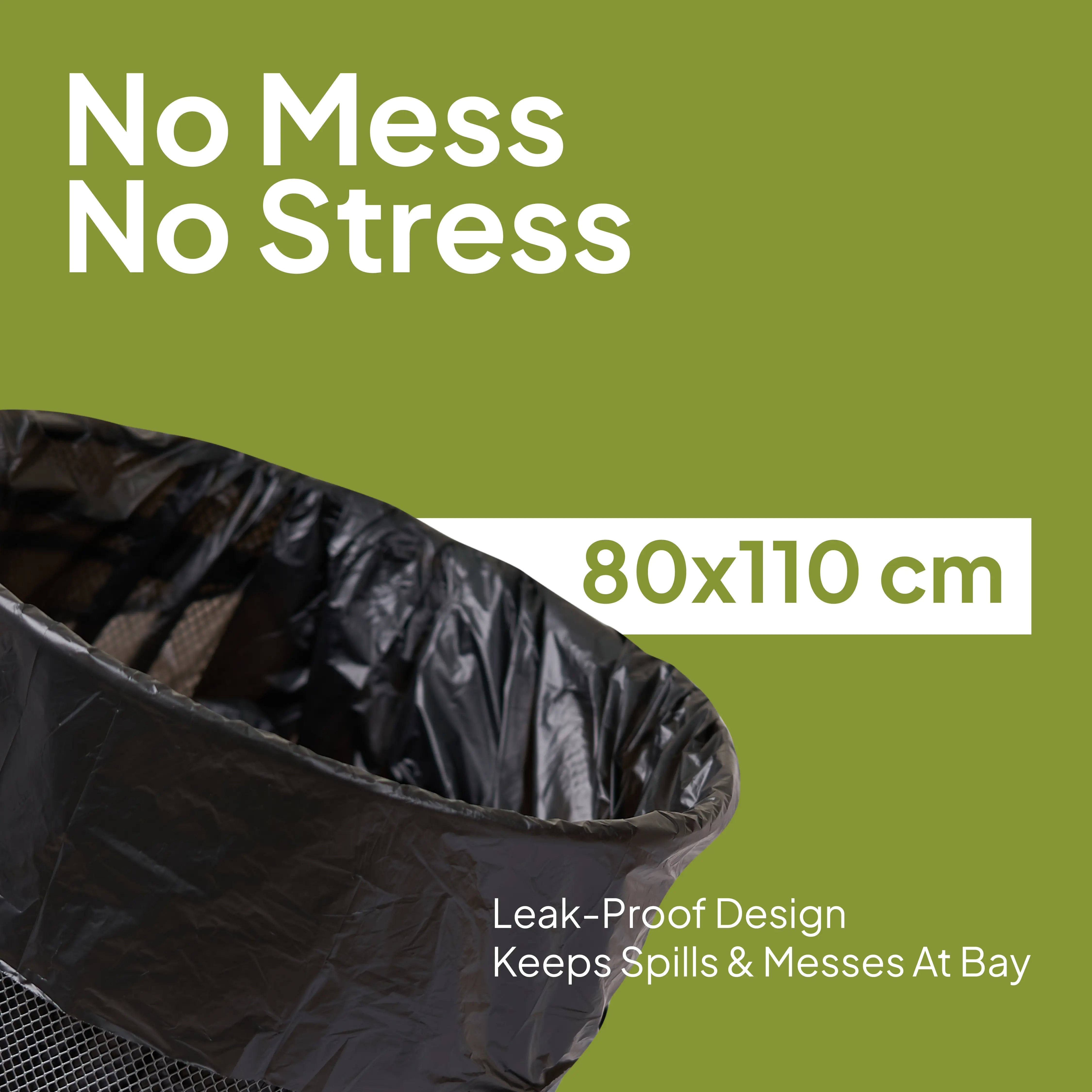 Twin Pack Heavy Duty Garbage Roll Black 80x110cm 55 Gallon 30 Pieces - hotpackwebstore.com