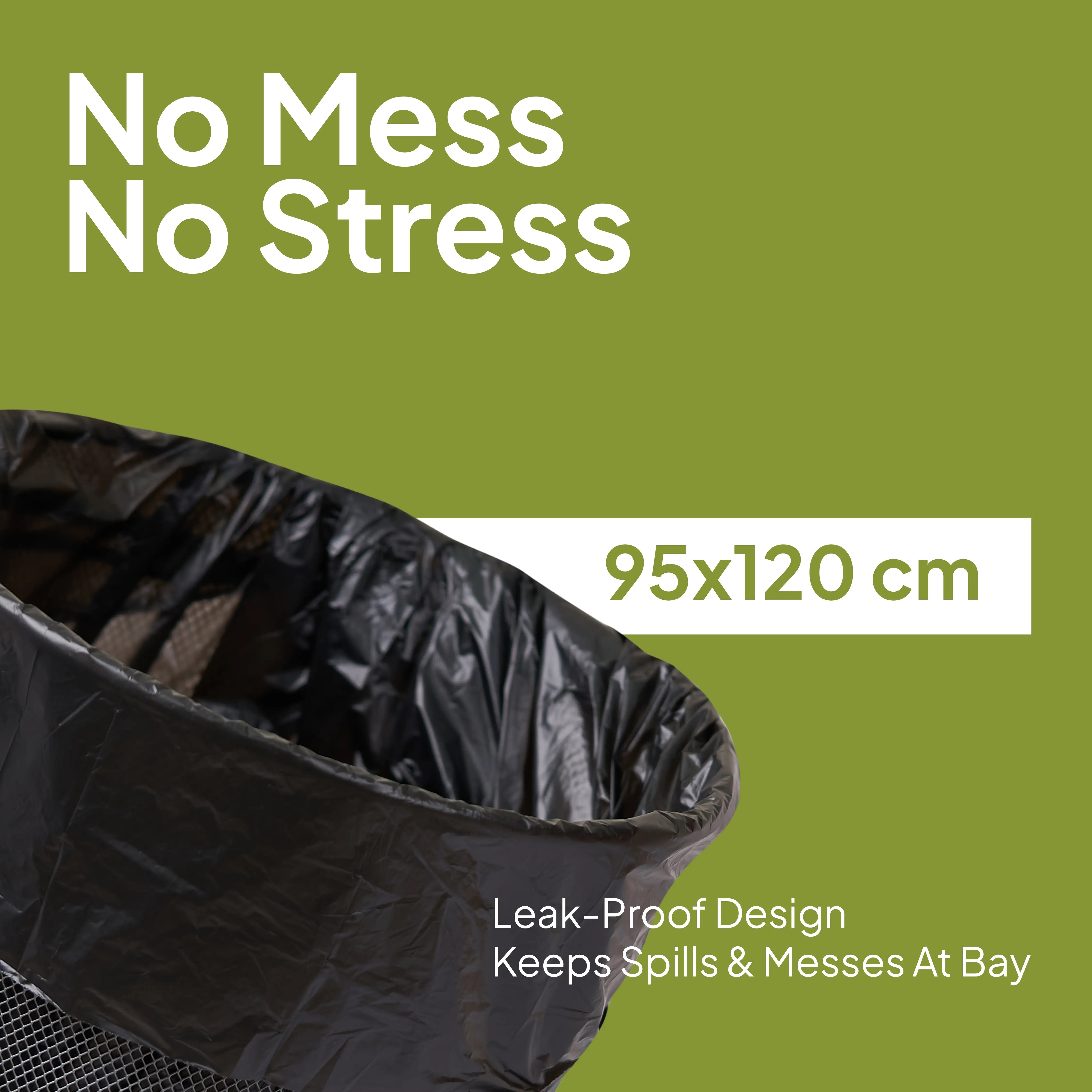 Twin Pack Heavy Duty Garbage Roll Black 95x120cm 60 Gallon 24 Pieces - hotpackwebstore.com