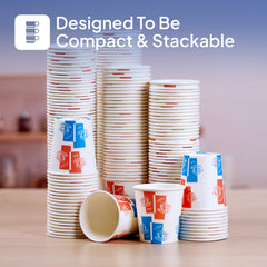 Printed Single Wall Paper Cups 6 Oz - hotpackwebstore.com