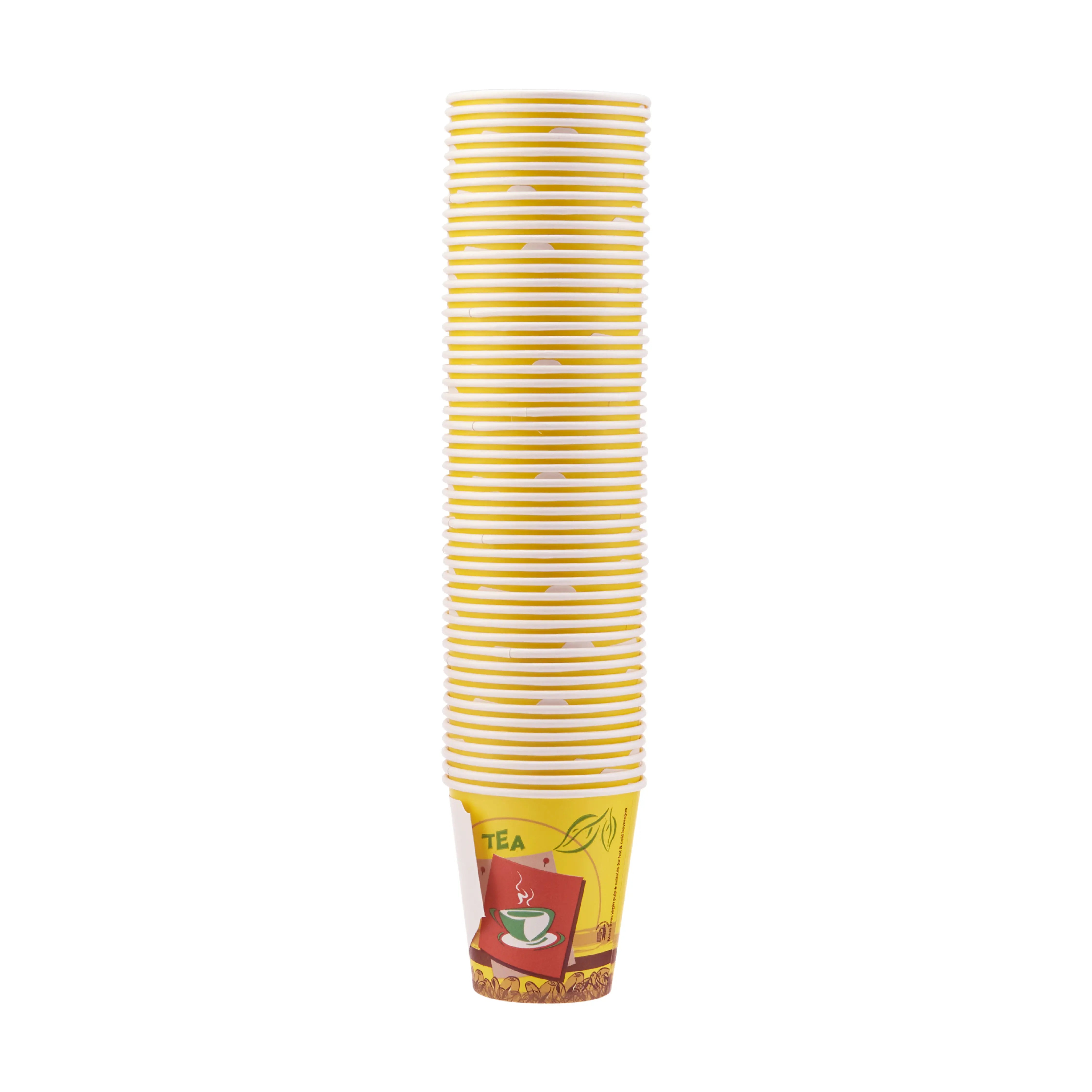 7 Oz Printed Single Wall Paper Cups with Handle - hotpackwebstore.com