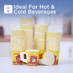 7 Oz Printed Single Wall Paper Cups with Handle - hotpackwebstore.com
