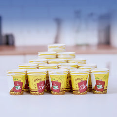 7 Oz Printed Single Wall Paper Cups with Handle - hotpackwebstore.com