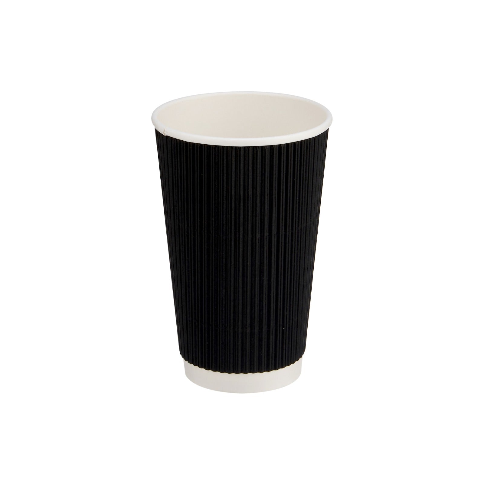 Black Ripple Paper Cups - hotpackwebstore.com