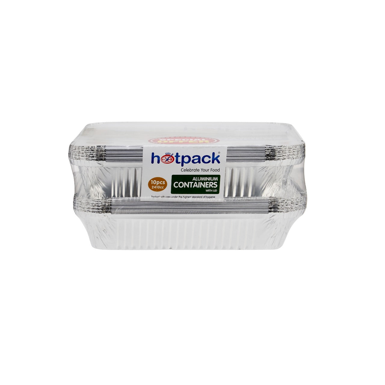 Aluminum Twin Pack Food Storage Container Silver - hotpackwebstore.com