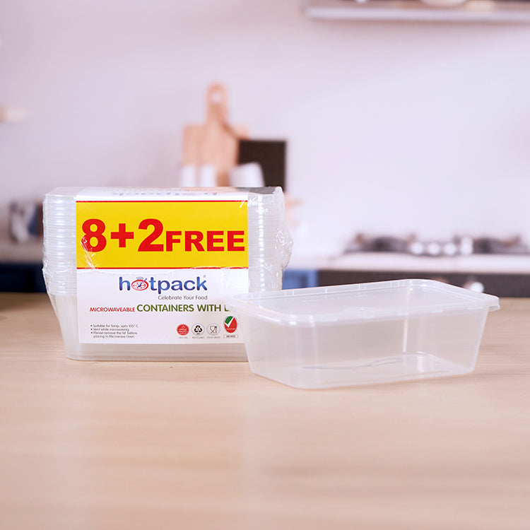 Offer Pack Clear Microwaveable Rectangle Container - hotpackwebstore.com