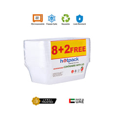 Offer Pack Clear Microwaveable Rectangle Container - hotpackwebstore.com