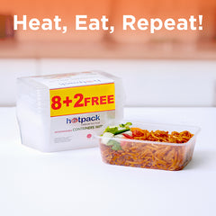 Offer Pack Clear Microwaveable Rectangle Container - hotpackwebstore.com