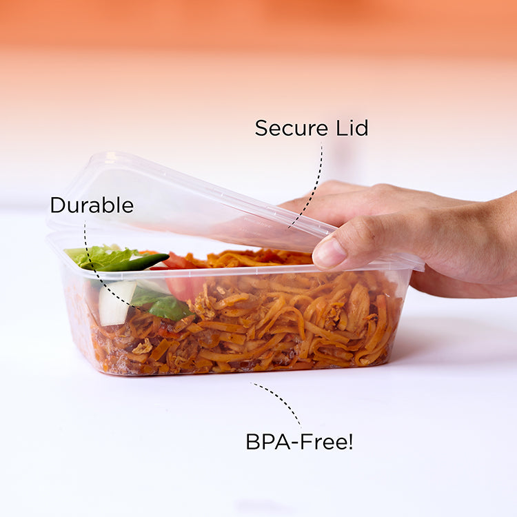 Offer Pack Clear Microwaveable Rectangle Container - hotpackwebstore.com