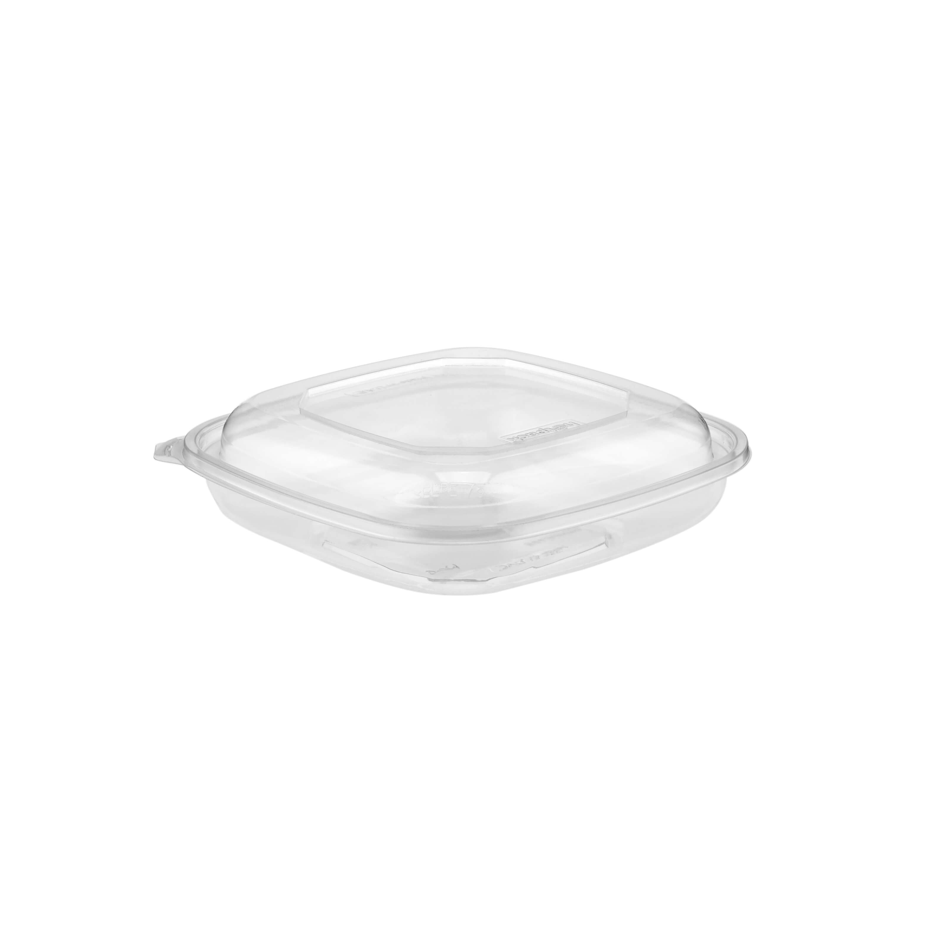 Square Salad Bowl With Clear Lid - hotpackwebstore.com