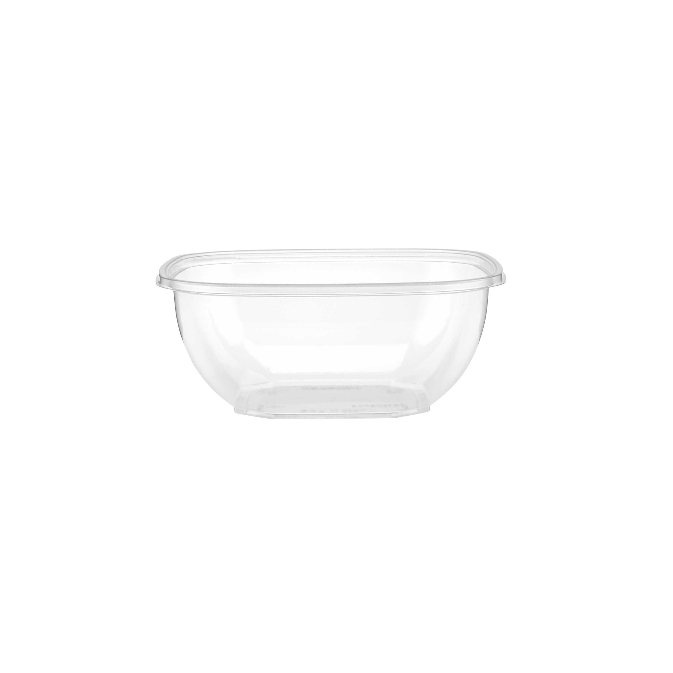 Square Salad Bowl With Clear Lid - hotpackwebstore.com