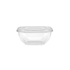 Square Salad Bowl With Clear Lid - hotpackwebstore.com