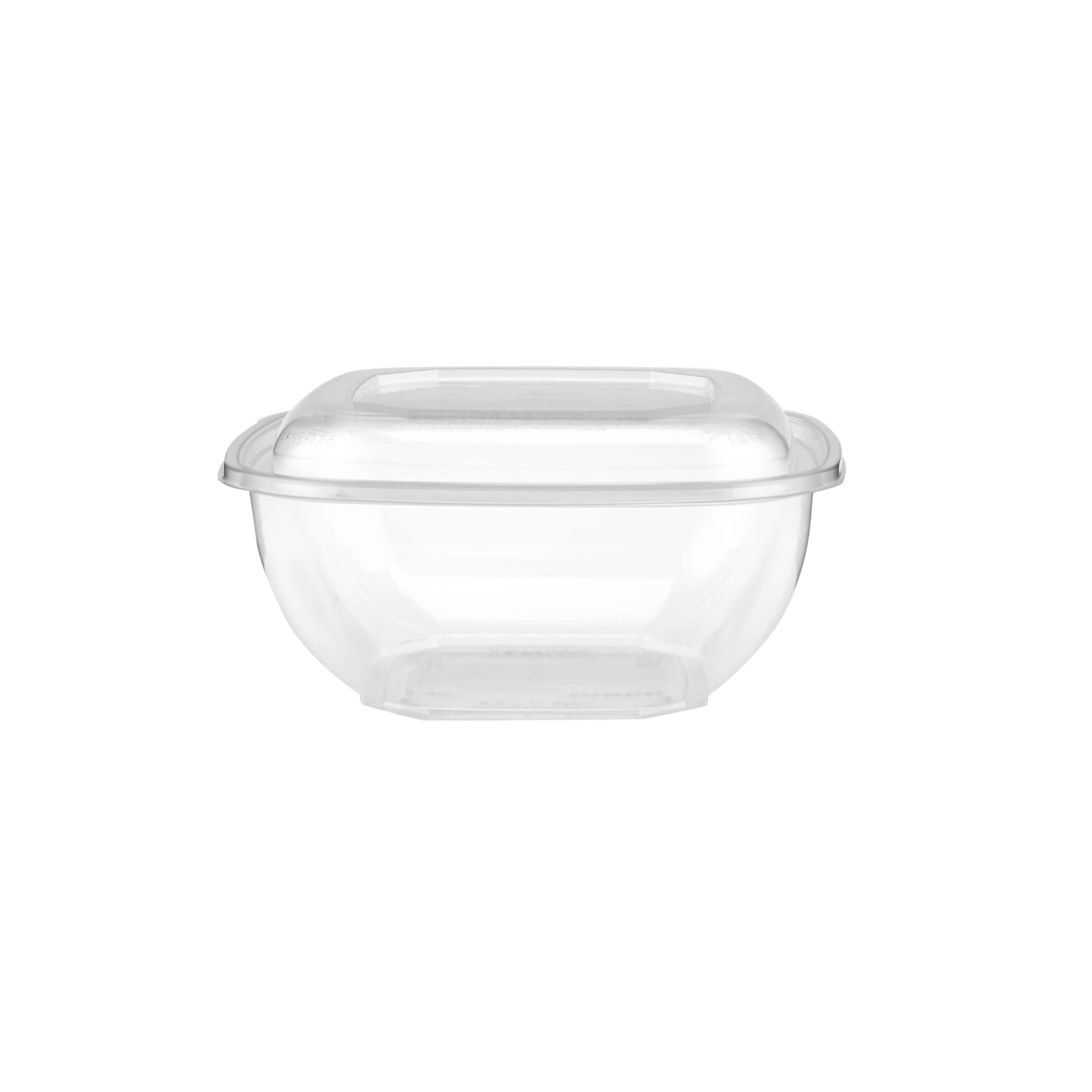 Square Salad Bowl With Clear Lid - hotpackwebstore.com
