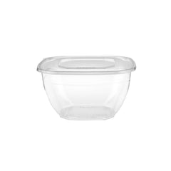 Square Salad Bowl With Clear Lid - hotpackwebstore.com
