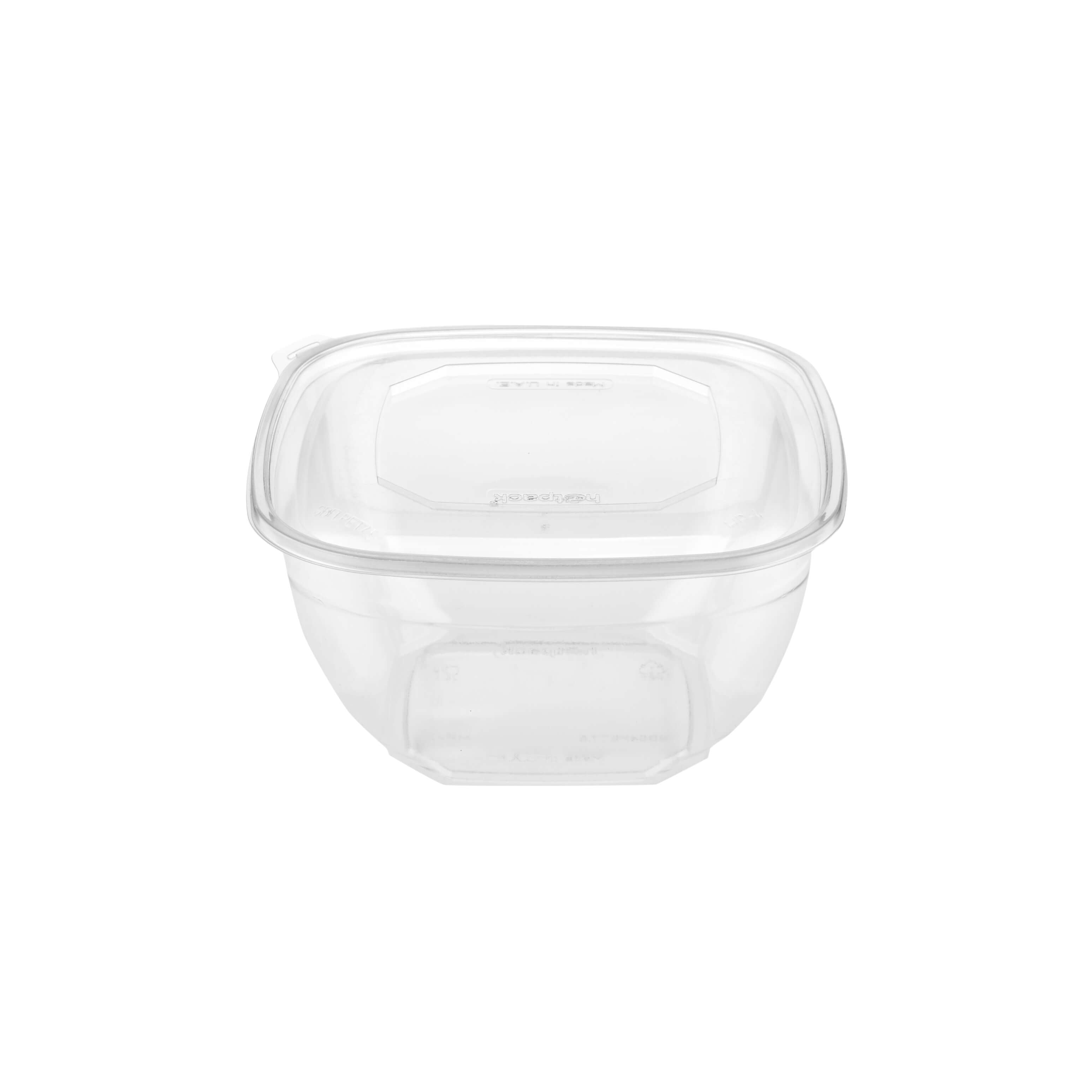 Square Salad Bowl With Clear Lid - hotpackwebstore.com