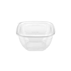 Square Salad Bowl With Clear Lid - hotpackwebstore.com