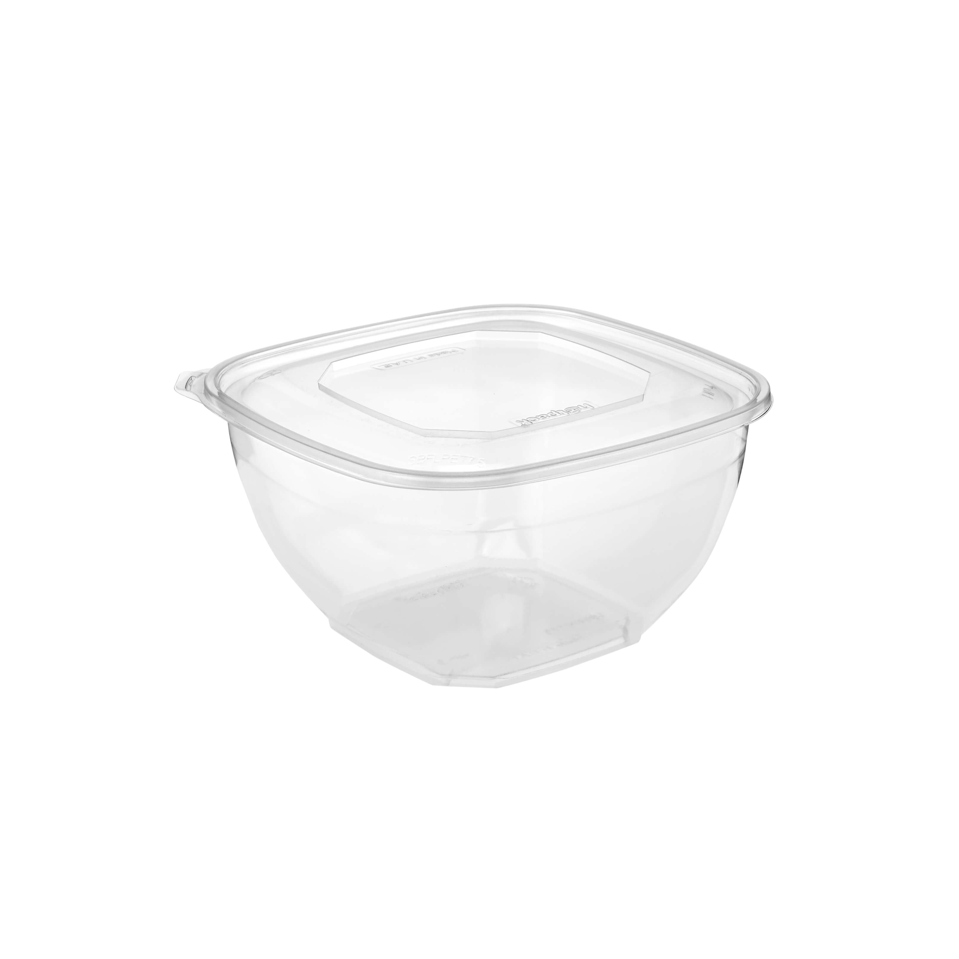 Square Salad Bowl With Clear Lid - hotpackwebstore.com