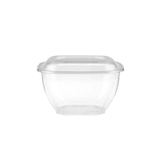 Square Salad Bowl With Clear Lid - hotpackwebstore.com