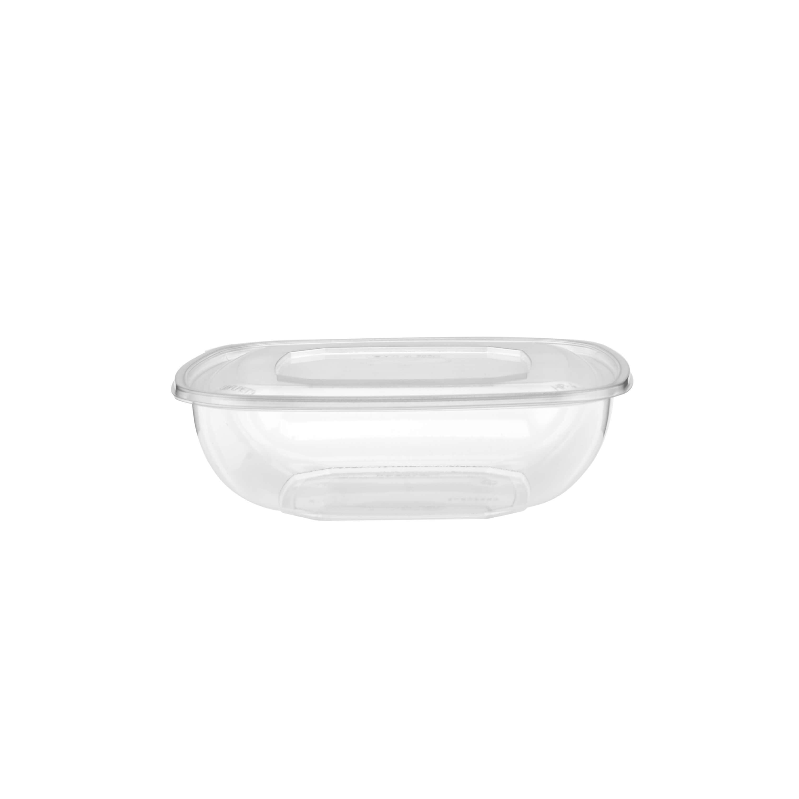 Square Salad Bowl With Clear Lid - hotpackwebstore.com