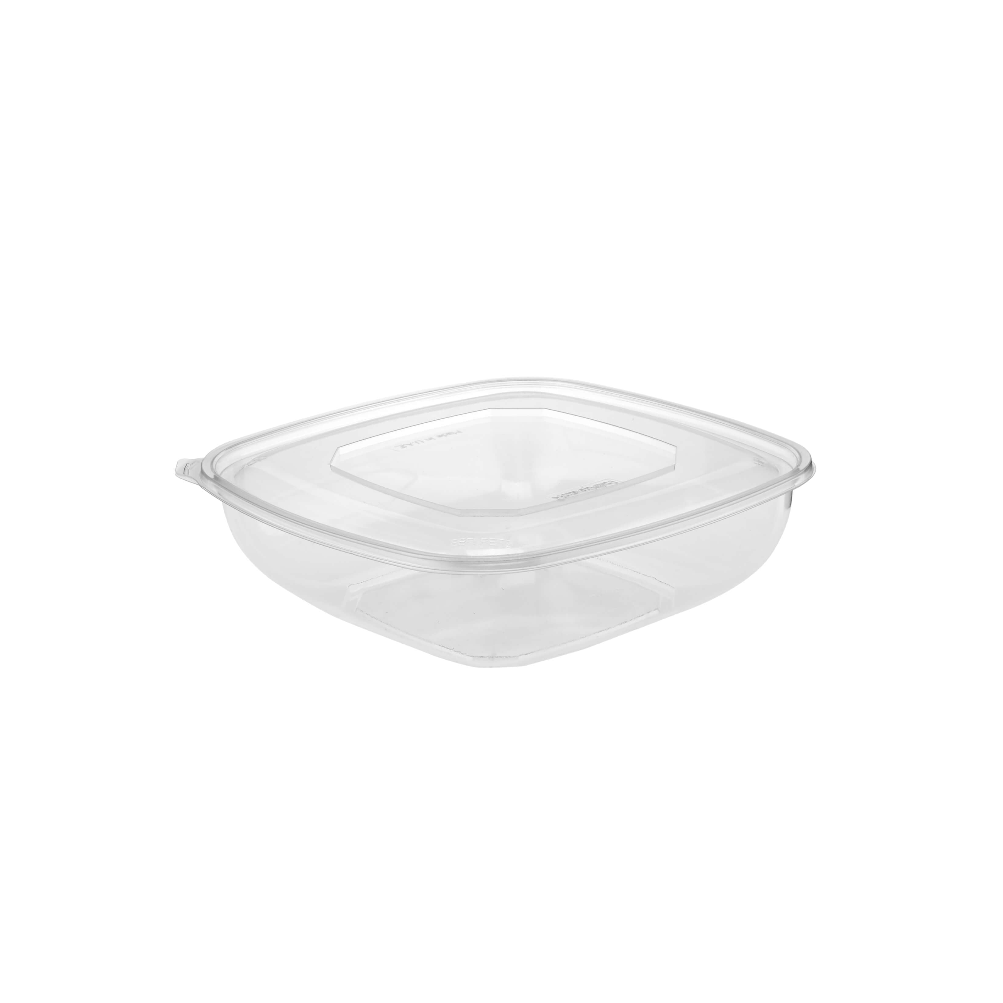 Square Salad Bowl With Clear Lid - hotpackwebstore.com