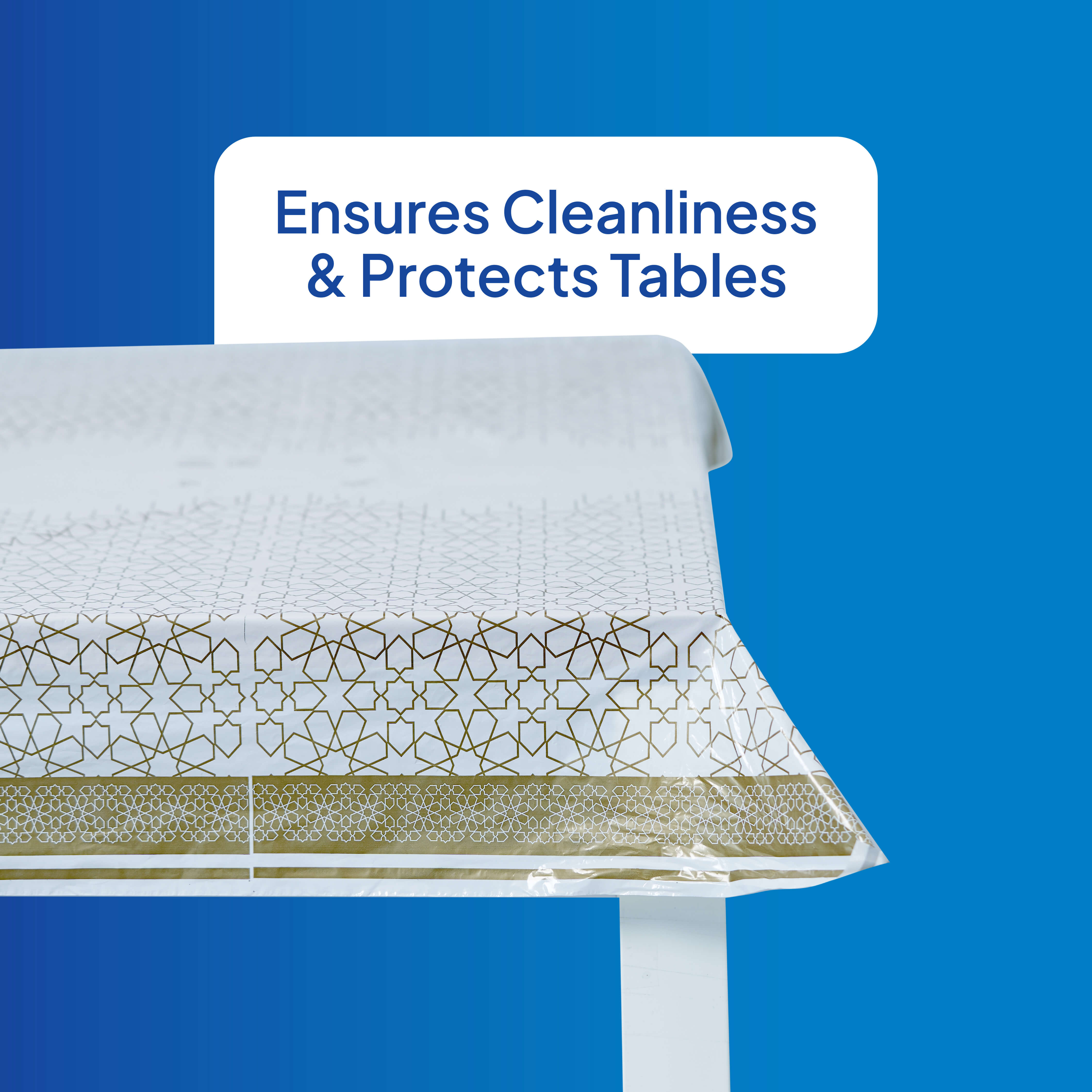 Arabic pattern Printed White Luxury Sofra - hotpackwebstore.com