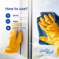 Soft n Cool Glass Cleaner 750 ml x 12 Pieces - hotpackwebstore.com