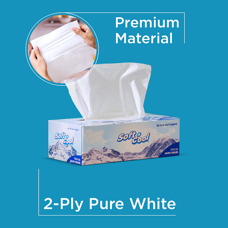 Soft n Cool Facial Tissue 5 + 1 Free 150 Sheets x 2 Ply - hotpackwebstore.com