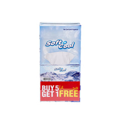 Soft n Cool Facial Tissue 5 + 1 Free 150 Sheets x 2 Ply - hotpackwebstore.com
