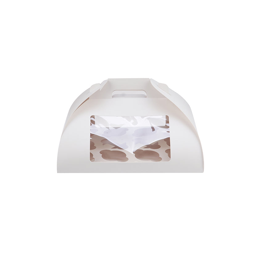 Window Paper Cup Cake Box With Handle - hotpackwebstore.com