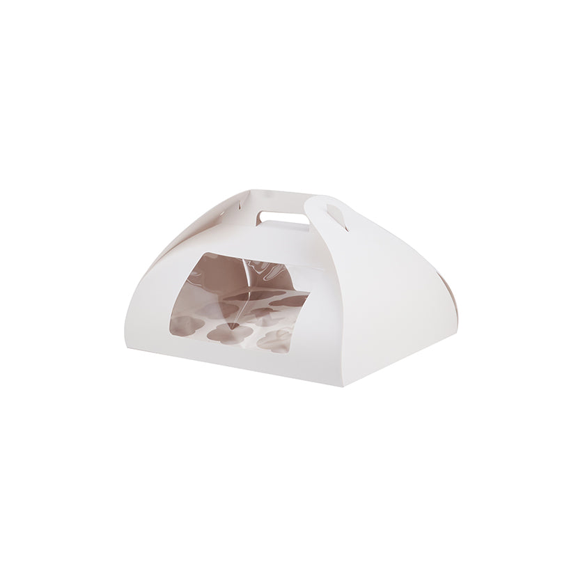 Window Paper Cup Cake Box With Handle - hotpackwebstore.com