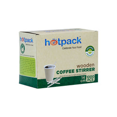 Disposable Wooden Coffee Stirrer - hotpackwebstore.com