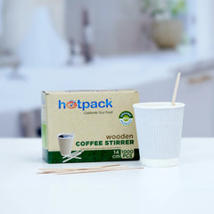 Disposable Wooden Coffee Stirrer - hotpackwebstore.com