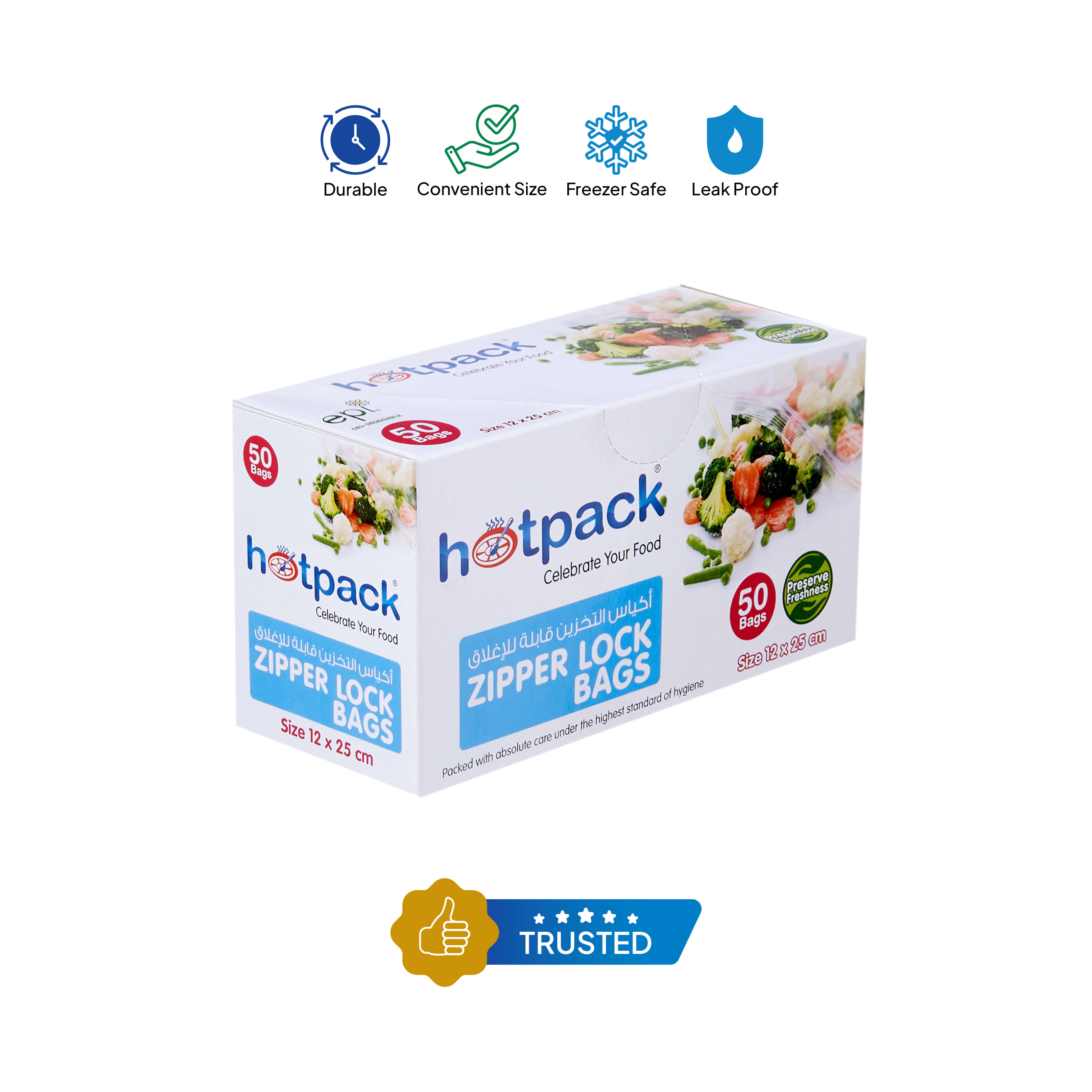 Ziplock Lock Storage Bag - hotpackwebstore.com