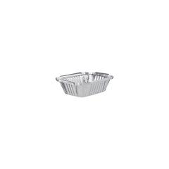 Aluminium Containers with Lid 8325 (127 mm Length x 100 mm Width x 35 mm Height)10 Pieces - hotpackwebstore.com - Aluminium Containers