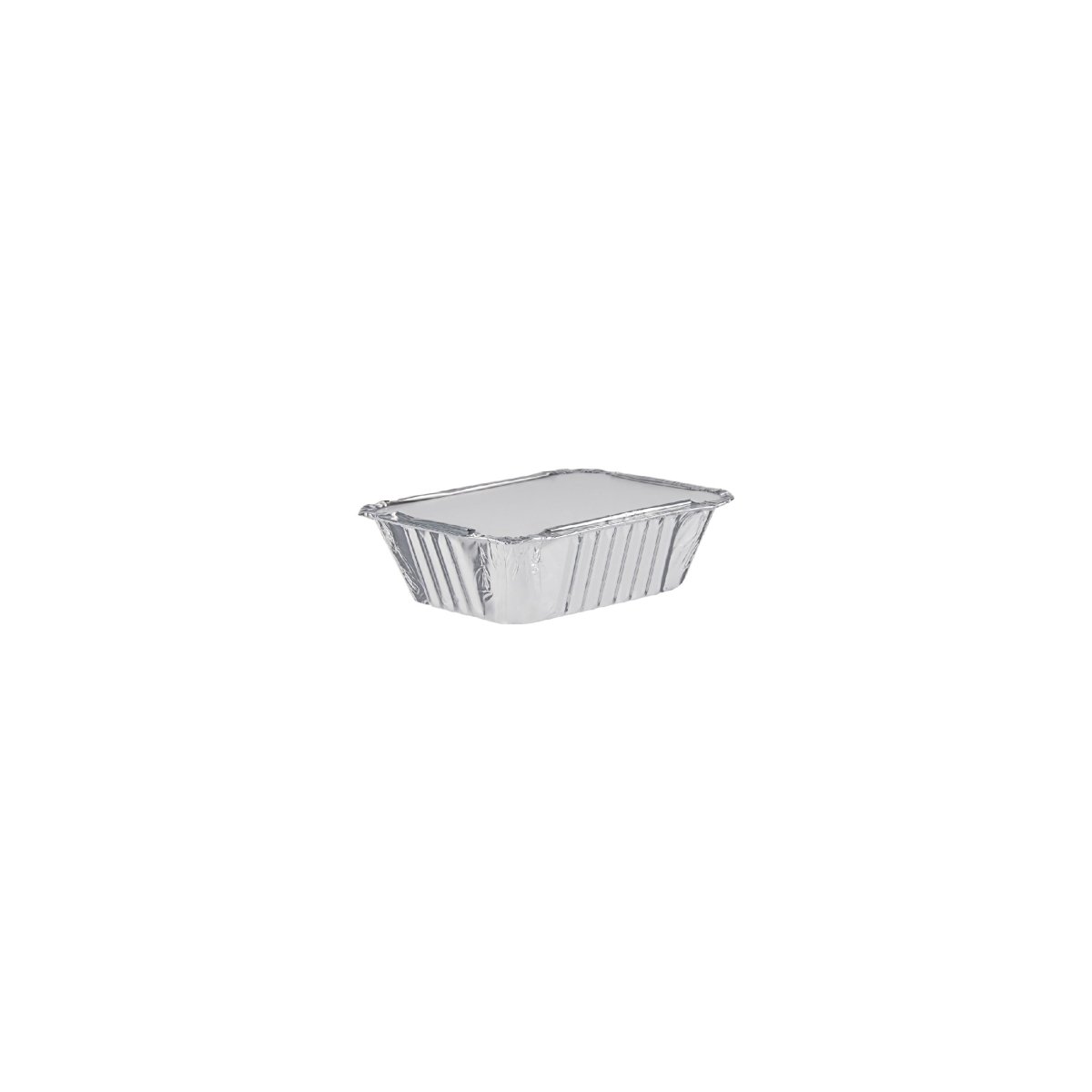 Aluminium Containers with Lid 8325 (127 mm Length x 100 mm Width x 35 mm Height)10 Pieces - hotpackwebstore.com - Aluminium Containers