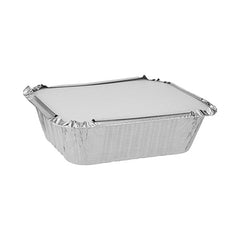 Aluminum Containers with Lid 8342 ( 420 CC ) 10 Pieces - hotpackwebstore.com - Aluminium Containers