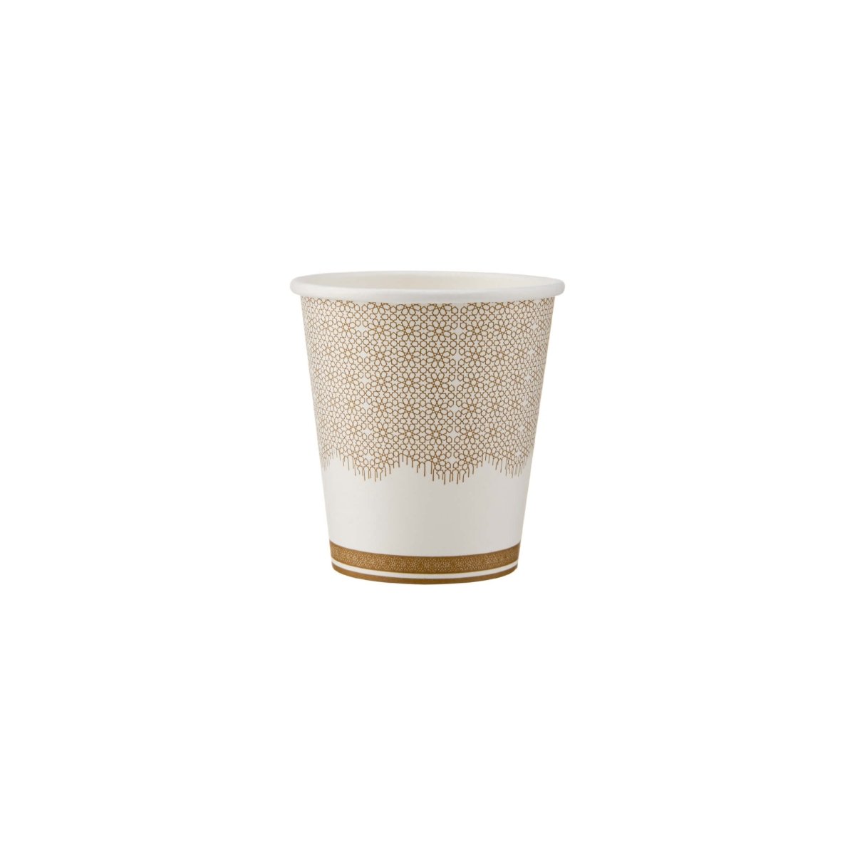 Arabic Design Printed White Paper Cup - hotpackwebstore.com - Single Wall Paper Cups