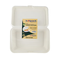 Bio - Degradable Hinged Container 5 Pieces - hotpackwebstore.com - Bio - Degradable Containers