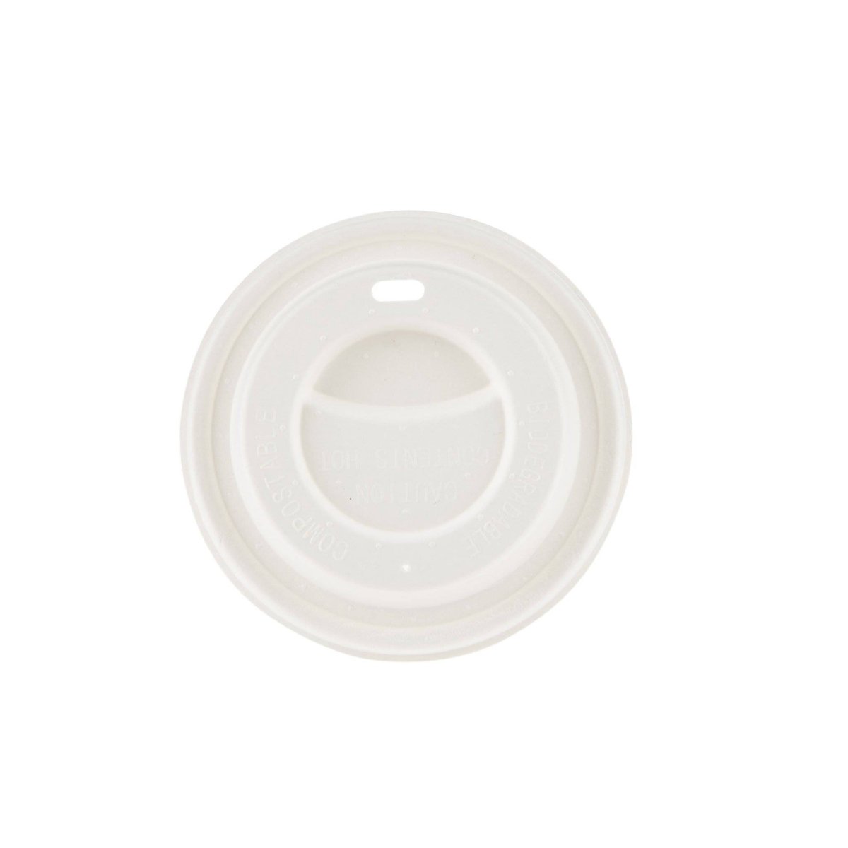 Bio-Degradable Lids for Paper Cups 1000 Pieces - hotpackwebstore.com